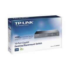 TP-Link TL-SG1016D 16-Port Gigabit Switch - High-Performance Networking Solution for Home and Office
